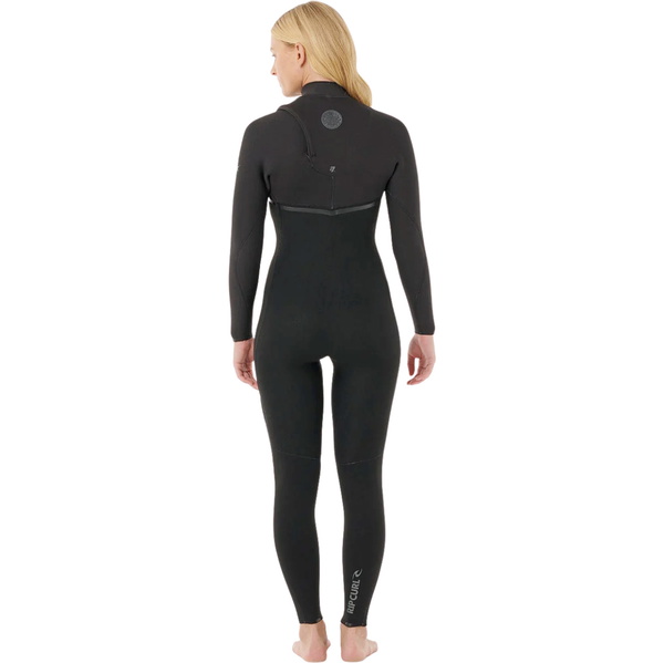 2026 Rip Curl Womens E-Bomb 5/3mm Zip Free Wetsuit 16KWFS - Black